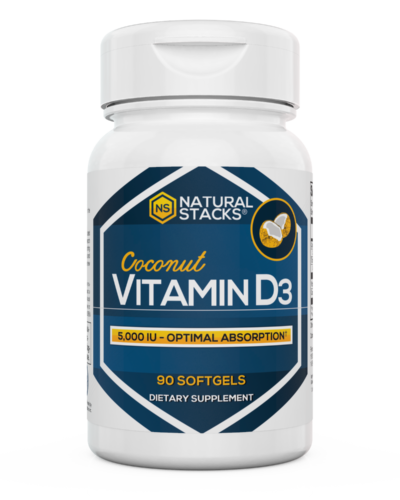 Natural Stacks Vitamin D3 Bottle Front