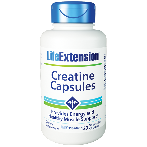 Life Extension Creatine 120 Cap Bottle