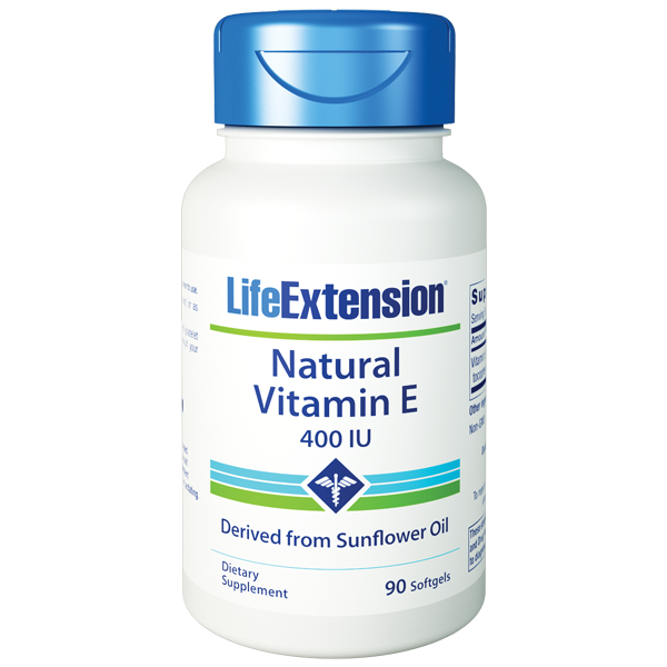 Life Extension Natural Vitamin E 400 (90) Bottle