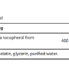 Life Extension Vitamin E Supp Facts