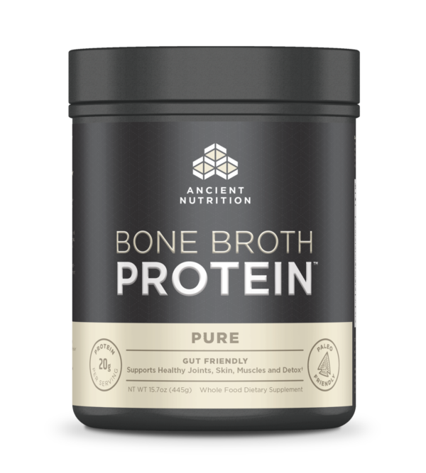 Dr Axe Ancient Nutrition Bone Broth Pure FRONT